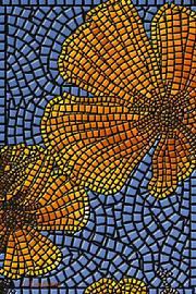 View Mosaic Gallery; giclee print "California Poppy" by Kinnally
