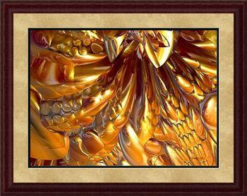 Giclee print. Best of Show, "Gooey Chocolate Caramel Nougat #1" framed art by Kinnally