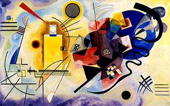 Art print Jaune, Rouge, Bleu 1925 by Wassily Kandinsky; modern art