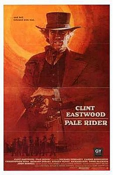 Movie posters, movies, movie poster, framed art, posters, Pale Rider, western movies, western films, westerns, Clint Eastwood